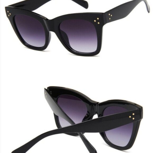 Black Oversized Sunglasses - Picture 3 of 6